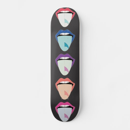 Rolling Stones SurfBoard Tongue Persoonlijk Skateboard (Voorkant)