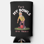 Rolling Struggles: Fark, Mijn Bowls Zijn Zwaar! Seltzer Blikjeskoeler (Voorkant)