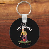 Rolling Struggles: Fark, mijn gazon kommen zijn zw Sleutelhanger (Achterkant)