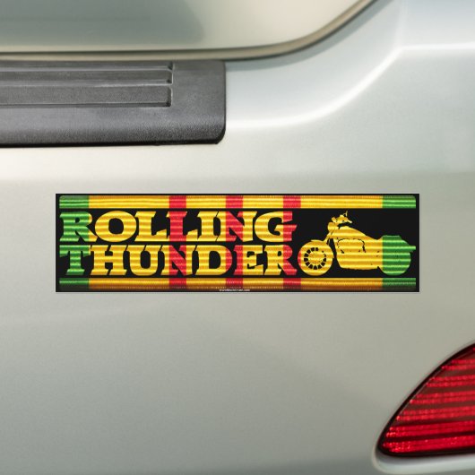 Rolling Thunder Silhouette VSR Ribbon Bumpersticker (Op auto)
