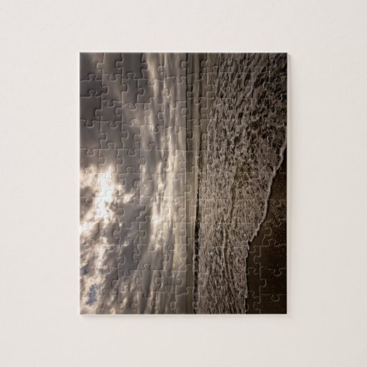 Rolling Tides op het strand - 8x10 - 110 pc Legpuzzel (Verticaal)