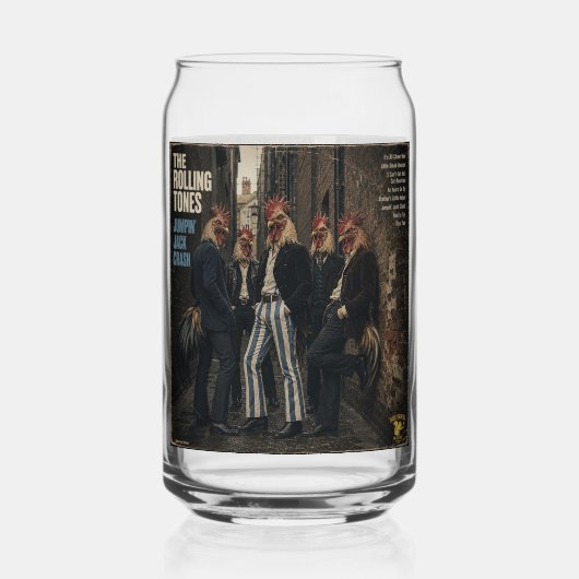 Rolling Tones: een Parodie Blikvorm Glas (Voorkant)