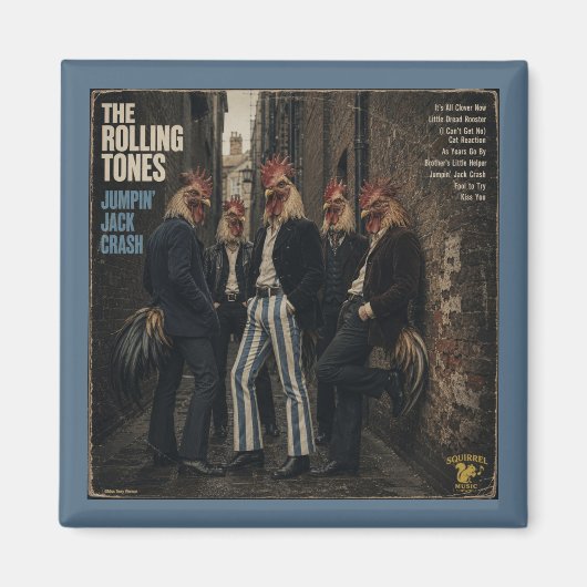 Rolling Tones: een Parodie Magneet (Voorkant)