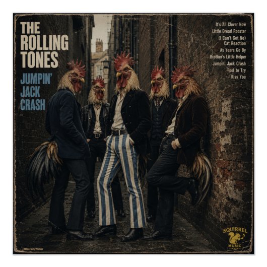 Rolling Tones: een Parodie Perfect Poster (Voorkant)