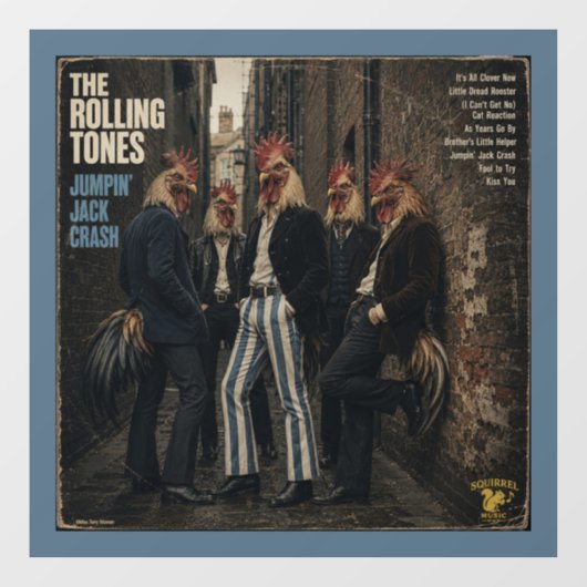 Rolling Tones: een Parodie Raamsticker (Vel)