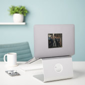 Rolling Tones: een Parodie Sticker (Laptop op bureau)