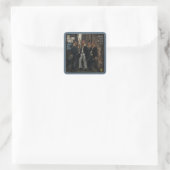Rolling Tones: een Parodie Vierkante Sticker (Tas)