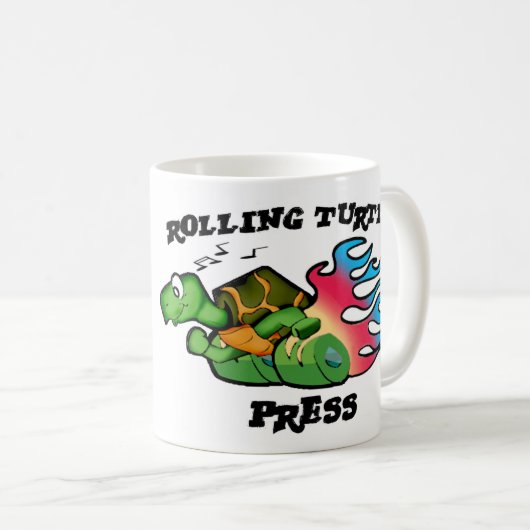 Rolling Turtle Press Mok (Voorkant rechts)
