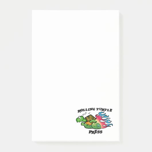 Rolling Turtle Press Notepad Post-it® Notes (Voorkant)