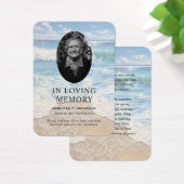 Rolling Waves Beach Memorial Gebed Fotokaarten Visitekaartje (Bureau)