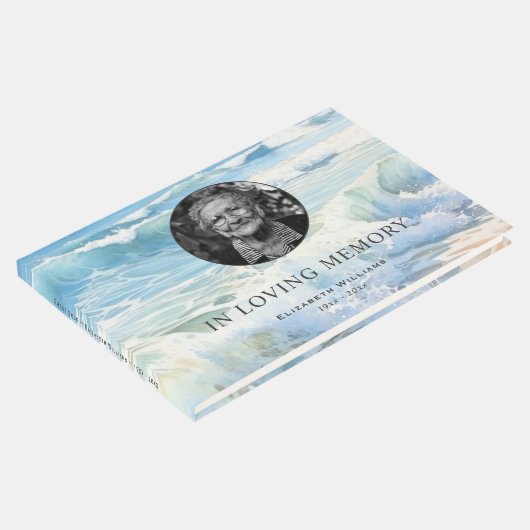 Rolling Waves Foto Begrafenismonument Gastenboek (Hoek)