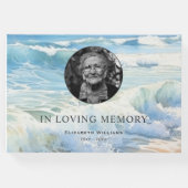 Rolling Waves Foto Begrafenismonument Gastenboek (Voorkant)