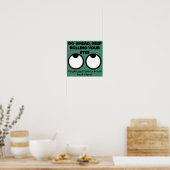 Rolling Your Eyes Funny Poster Sign (Keuken)