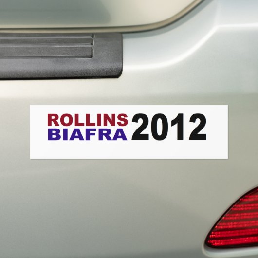 ROLLINS/BIAFRA in 2012 Bumpersticker (Op auto)