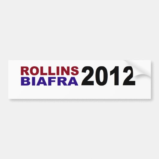 ROLLINS/BIAFRA in 2012 Bumpersticker (Voorkant)