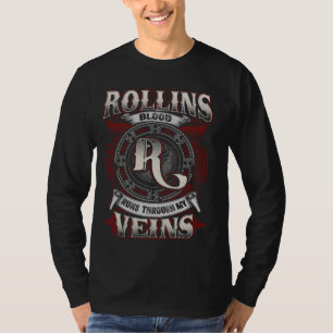 Rollins familienaam, loopt door mijn aderen t-shirt