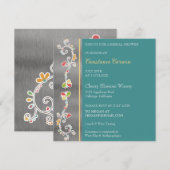 Rollling Floral Bridal Shower Kaart (Voorkant / Achterkant)