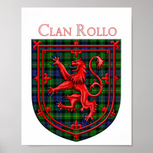 Rollo Tartan Schotse Plaid Leeuw Rampant Poster