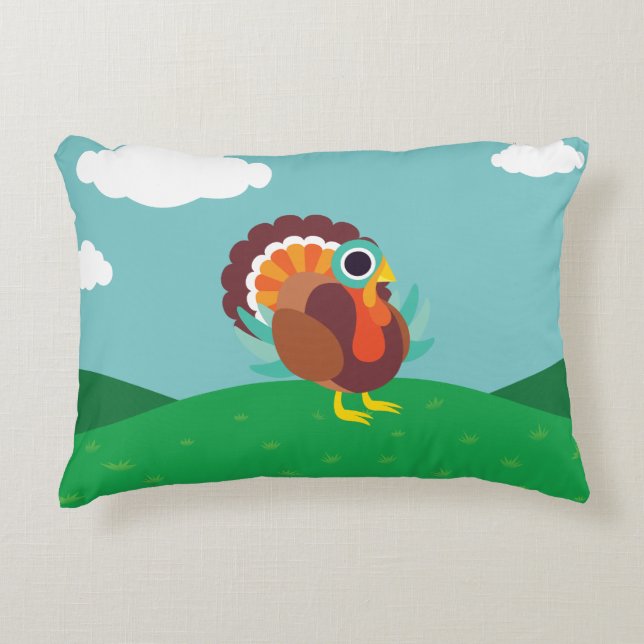 Rollo the Turkey Decoratief Kussen (Voorkant)