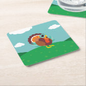 Rollo the Turkey Kartonnen Onderzetters (Schuin)