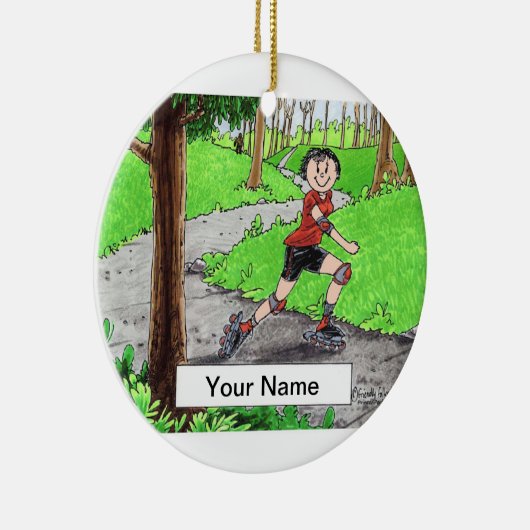 Rollopeningen - Vrouw Keramisch Ornament (Rechts)