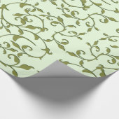 Rollover blad van olijfboom cadeaupapier (Hoek)