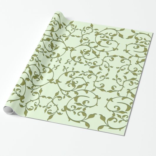 Rollover blad van olijfboom cadeaupapier (Uitgerold)