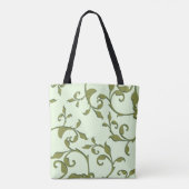 Rollover bladeren van olijfboom tote bag (Achterkant)