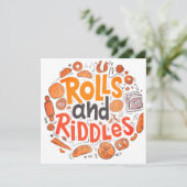 "Rolls and Riddles" Kaart (Staand voorkant)