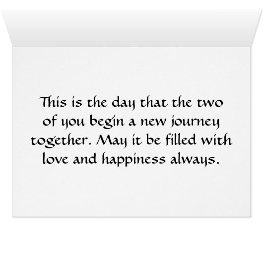 "ROLLS ROYCE WEDDING WISHES" (Binenzijde Horizontaal (Onderkant))