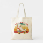 Rollschaatsen Derby Retro Sunset Groovy 70 s 80 Tote Bag (Achterkant)