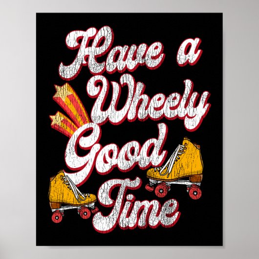 Rollschaatsen hebben een heel goede tijd van 1970s poster (Voorkant)