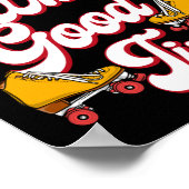 Rollschaatsen hebben een heel goede tijd van 1970s poster (Hoek)