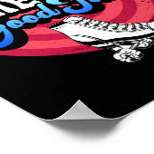 Rollschaatsen hebben een heel goede tijd van 1970s poster (Hoek)