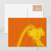 Rollschaatsen Onderzetter Briefkaart (Voorkant / Achterkant)