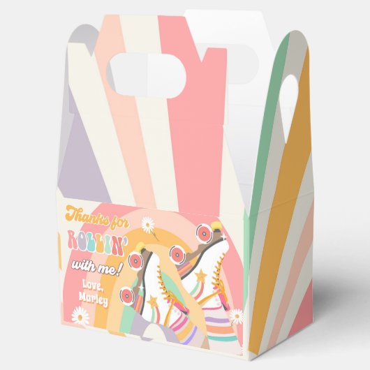 Rollschaatsen Schaats met rolletjes Bedankdoosjes (Geopend)