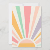 Rollschaatsen Schaats met roovy Birthday Party Kaart (Achterkant)