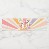 Rollschaatsen Schaats met roovy Birthday Party Waterfles Etiket (Enkel label)