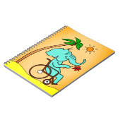 Rollstuhlfahrer Elefant Notitieboek (Linkerzijde)