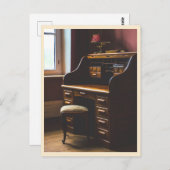  Rolltop Desk Foto Briefkaart (Voorkant / Achterkant)