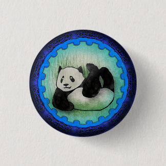 Rolly Polly Friendly Panda Pal in Blauw Ronde Button 3,2 Cm