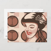 rolmeisje briefkaart (Voorkant / Achterkant)