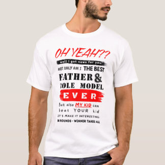 Rolmodel Dad Funny Quote Vaderdag T-shirt