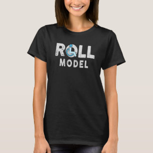 Rolmodel gehandicaptenbewustzijn wd rolstoelmechan t-shirt