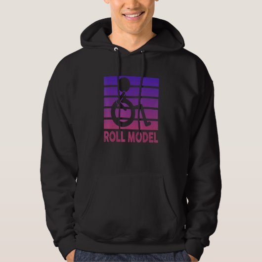 Rolmodel Gehandicaptendag Pwd Rolstoel Mod Hoodie (Voorkant)