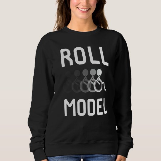 Rolmodel Rolstoel Pwd Handicapmodel Trui (Voorkant)
