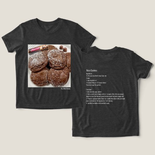 Rolo Cookies Tri-Blend Shirt (Ontwerp Voorkant & Achterkant)