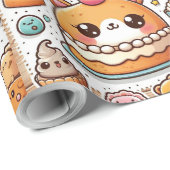 rolo de papel de presente com estampa infantil cadeaupapier (Rol Hoek)