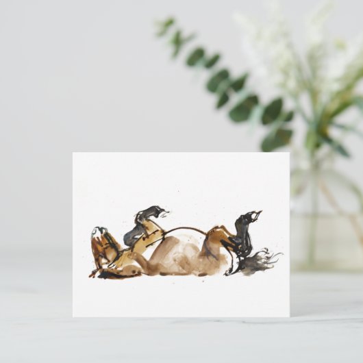 Rolpaard Briefkaart (Staand voorkant)