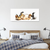 Rolpaard Canvas Afdruk (Insitu (Slaapkamer))